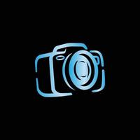vettore di simbolo di design del logo della fotocamera colorato creativo