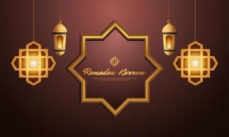 ramadan kareem e sfondo islamico vettore