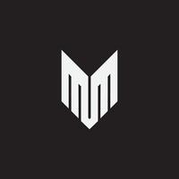 lettera iniziale mm logo monogramma.