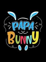 felice giorno di pasqua tipografia lettering t-shirt design vettore