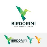 modello di progettazione logo origami vettore