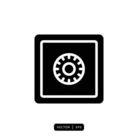vettore icona cassetta di sicurezza - segno o simbolo