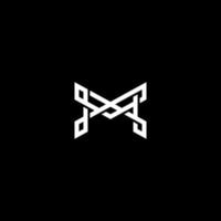 vettore di progettazione del logo del monogramma della lettera m di lusso