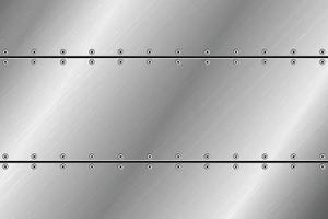 struttura del metallo di vettore realistica con lo sfondo delle viti.