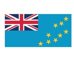 tuvalu bandiera nazionale oceania emblema simbolo icona illustrazione vettoriale elemento di design astratto