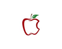 Vettore del modello di logo dell&#39;icona di progettazione dell&#39;illustrazione di vettore di Apple