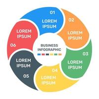 un'icona infografica colorata in un design modificabile vettore