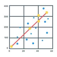 icona del grafico dati, vettore modificabile piatto