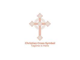 la croce è un simbolo della religione del cristianesimo cattolico l'icona del design della chiesa di gesù vettore