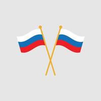 disegno del modello bandiera della russia vettore
