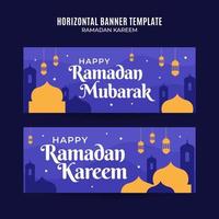 ramadan kareem banner web orizzontale spazio e sfondo vettore