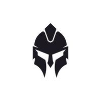 icona simbolo della testa sparta greca. ispirazione per il design del logo del guerriero elmo spartano vintage vettore