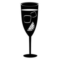 icona bicchiere da cocktail. vettore