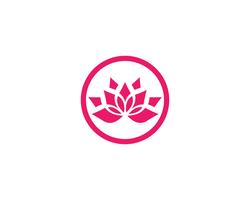 Vector le icone del modello di progettazione di logo dei fiori di Lotus di bellezza di vettore