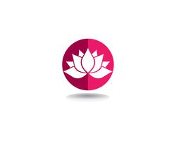 Vector le icone del modello di progettazione di logo dei fiori di Lotus di bellezza di vettore