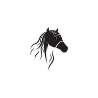 illustrazione vettoriale del modello di logo del cavallo