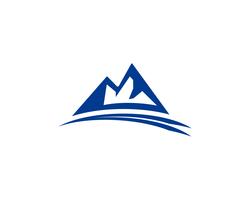 Illustrazione vettoriale di montagna logo