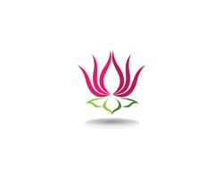 Vector le icone del modello di progettazione di logo dei fiori di Lotus di bellezza di vettore