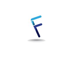 Lettera di modello di vettore di simboli di affari di logo di F