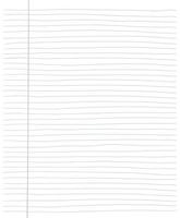 quaderno bianco vuoto foglio di lavoro, carta a quadretti, disegno disegnato a mano, illustrazione vettoriale eps 10