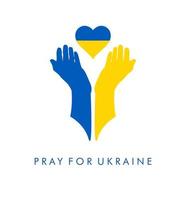 ucraina - russia conflitto e guerra. aggressione russa contro l'ucraina. fermare la guerra. prega per l'Ucraina. siamo con l'ucraina vettore