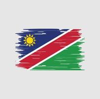 pennello bandiera namibia. bandiera nazionale vettore