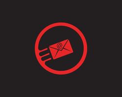 Mail invia Logo Fast Cloud Design Template vettore