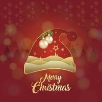 striscione natalizio, ghirlanda di luci scintillanti di Natale con scatola regalo e orpelli dorati. poster di natale orizzontali, cartoline, intestazioni, sito web. vettore