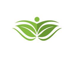 Logo e simboli di vita di salute vettore