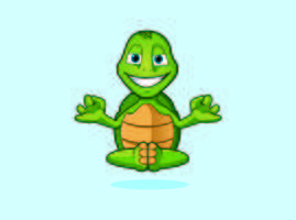 disegni di zen yoga Turtle Monk personaggio logo mascotte vettore