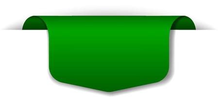 design banner verde su sfondo bianco vettore