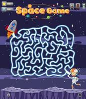 modello di gioco puzzle labirinto spaziale vettore