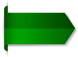 design banner verde su sfondo bianco vettore