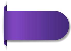 design banner viola su sfondo bianco vettore