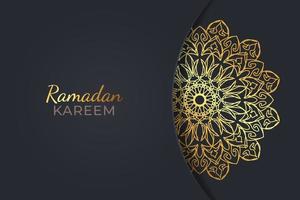 sfondo ramadam kareem con ornamenti mandala. vettore