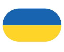 design dell'emblema della bandiera dell'ucraina design dell'illustrazione vettoriale dell'europa nazionale