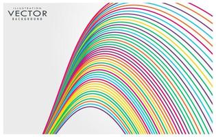 disegni di sfondo di linee ondulate colorate vettore