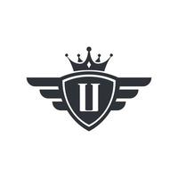 lettera u royal sport vittoria emblema logo design ispirazione vettore