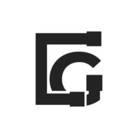 lettera g servizio di costruzione e architettura logo modello illustrazione design vettore