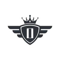 lettera o royal sport vittoria emblema logo design ispirazione vettore