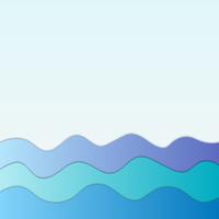 Priorità bassa astratta delle onde blu marine per il disegno vettore