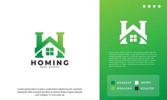 semplice lettera h per l'elemento del modello di progettazione del logo domestico. affari immobiliari. simbolo di riparazione domestica. vettore