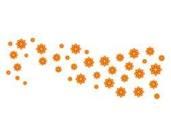 Illustrazione di progettazione dei fiori dell&#39;icona di plumeria di bellezza vettore