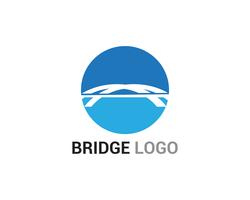 Costruzione del modello di vettore di logo e simbolo del ponte