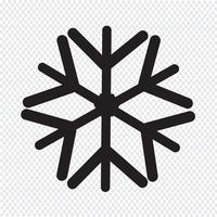 Segno di simbolo dell&#39;icona del fiocco di neve vettore