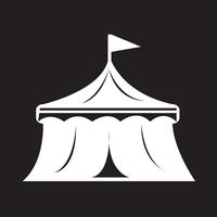 segno di simbolo dell&#39;icona del circo vettore