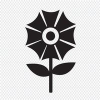 Segno di simbolo dell&#39;icona del fiore vettore