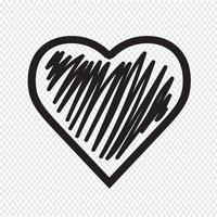 Segno simbolo icona del cuore vettore