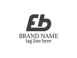Logo della lettera EB vettore