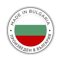 realizzato in icona bandiera bulgaria. vettore